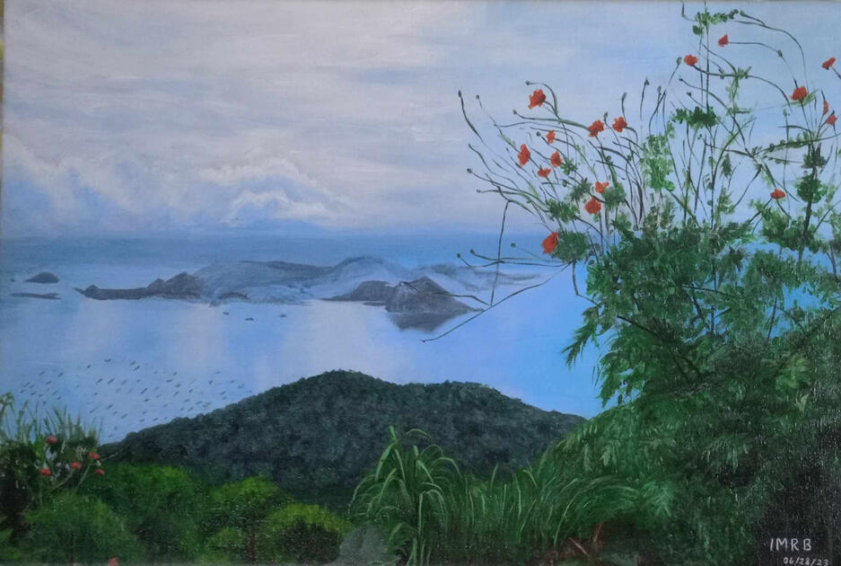 Landscapre acrylic painting